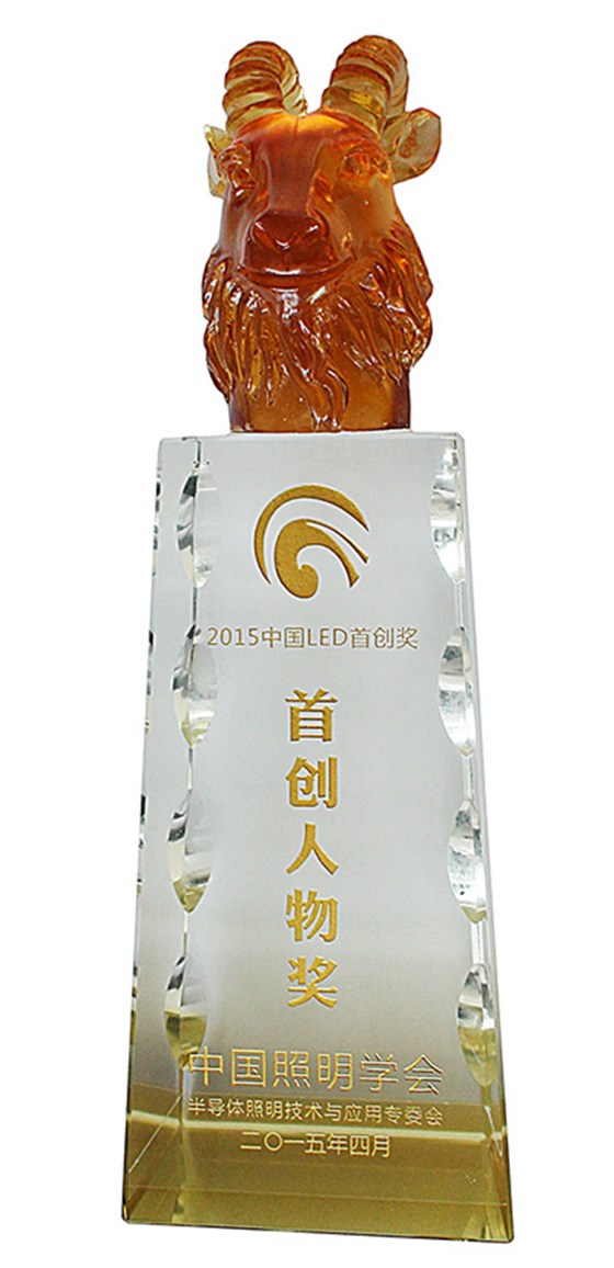 2015中国LED首创奖首创人物奖——鹏远光电董事长朱立秋