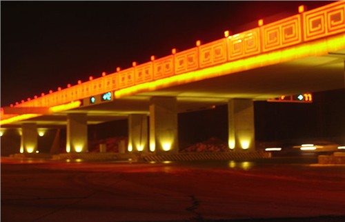 滦州古城立交桥LED景观亮化系统解决方案